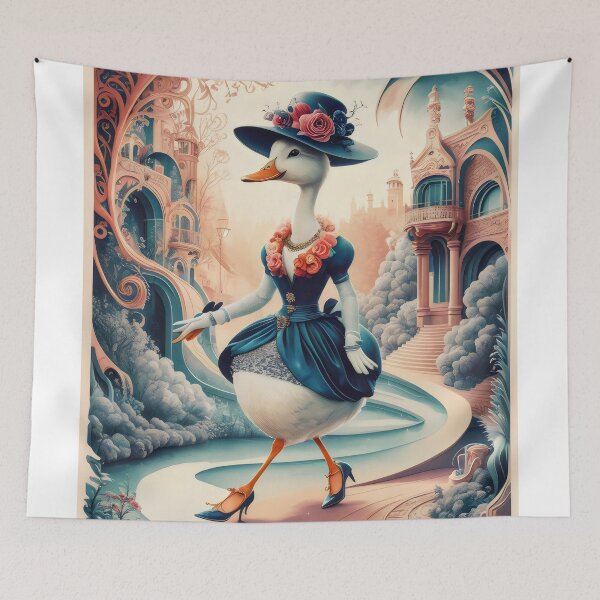 Item preview, Elegant duck. designed and sold by MyHappyArtShop.