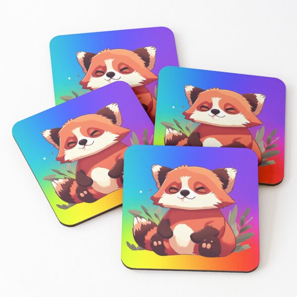 Item preview, Cute Rainbow Red Panda designed and sold by FuzyFriendHaven.