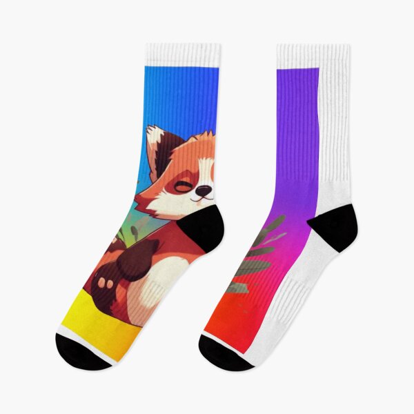 Item preview, Cute Rainbow Red Panda designed and sold by FuzyFriendHaven.