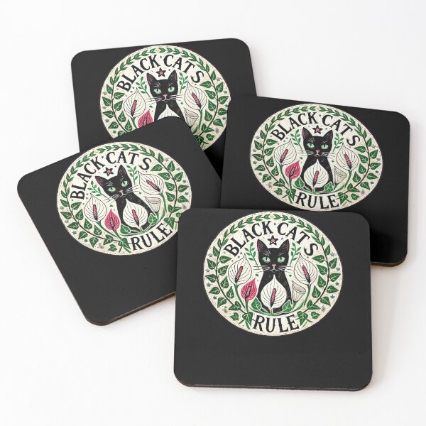 Item preview, Black Cats Rule designed and sold by FrictionMaxxing.