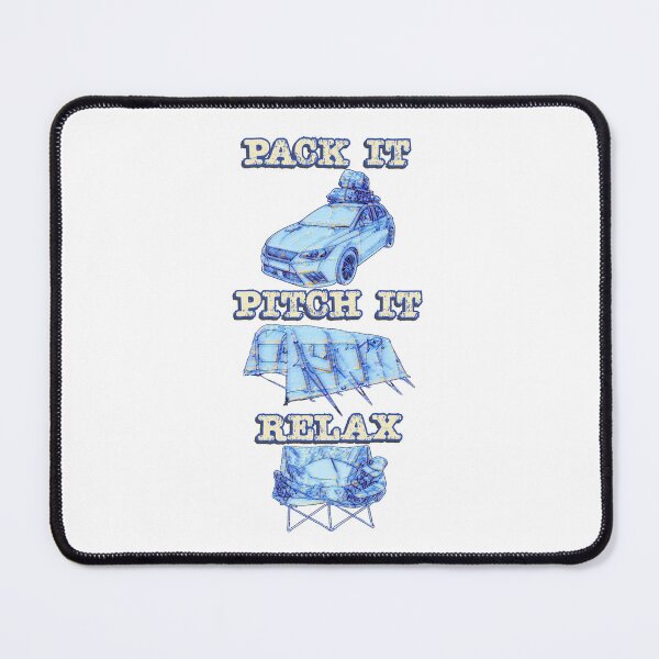 Item preview, Pack it, Pitch it, Relax - Blue Big Tent designed and sold by BeccaAelishe.