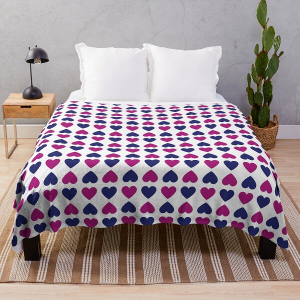 Item preview, Mirrored Hearts Blue And Pink designed and sold by Lisetta Collection.