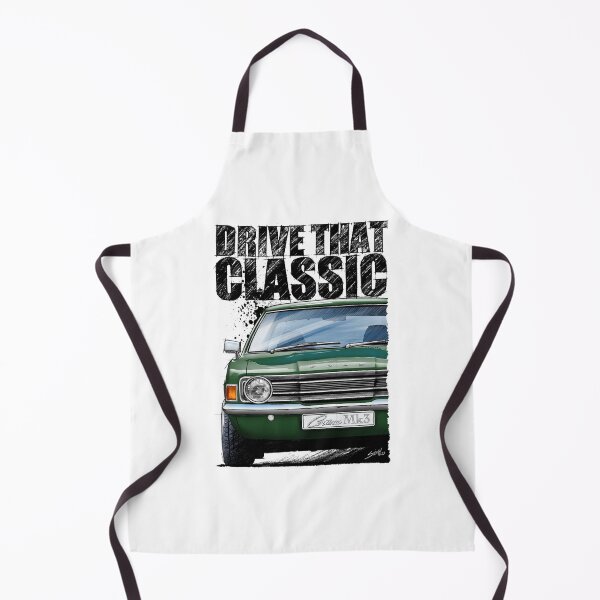 Item preview, Drive That Classic featuring the Ford Cortina Mk3 in green . (light coloured background) designed and sold by Petrolhead T-Shirts and Art.