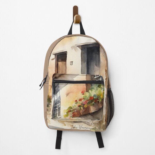 Item preview, European small town,watercolor designed and sold by TrendyGenZArt.