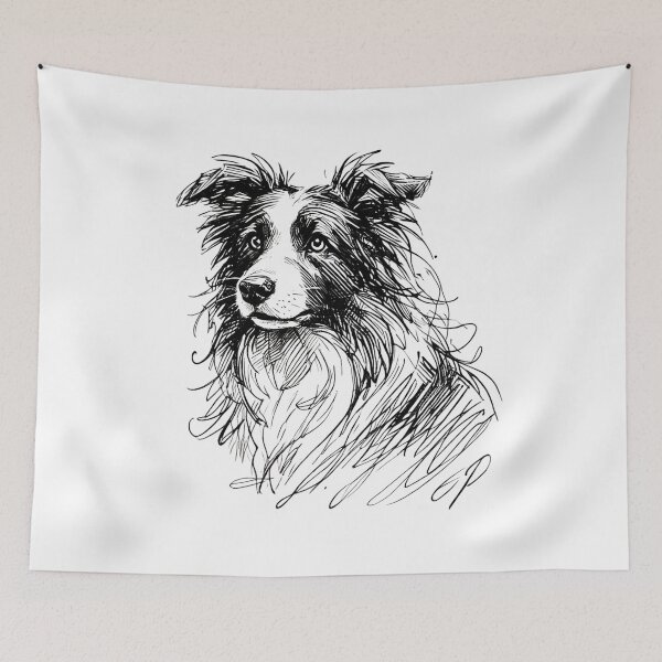 Item preview, Border Collie Dog designed and sold by Blink Art Studio.