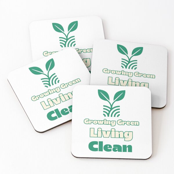 Item preview, Growing Green Living Clean designed and sold by Sidetrackshirts.