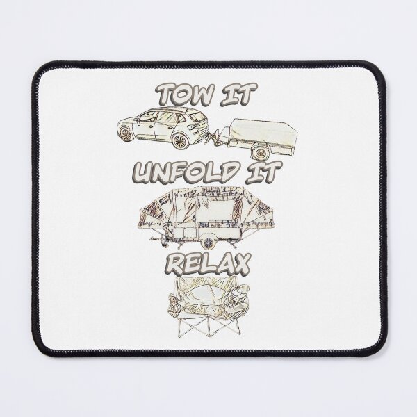 Item preview, Tow it, Unfold it, Relax - Gold Trailer Tent designed and sold by BeccaAelishe.