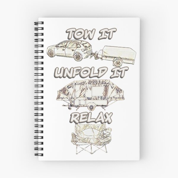 Item preview, Tow it, Unfold it, Relax - Gold Trailer Tent designed and sold by BeccaAelishe.