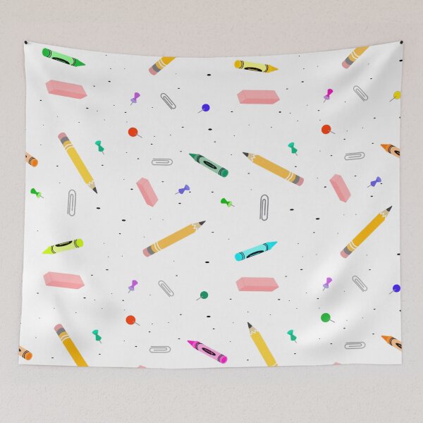 Item preview, Cute School Supplies Pattern  designed and sold by Seek-salvation.