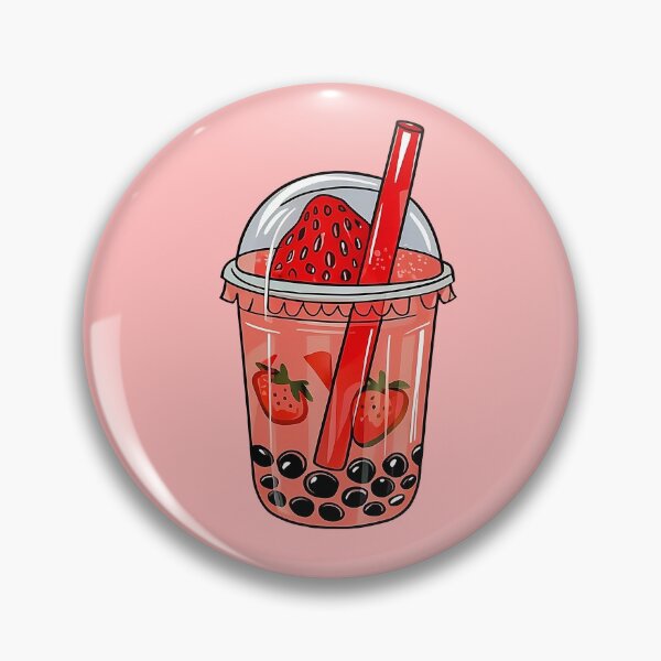 Item preview, Cute Strawberry Bubble Tea  designed and sold by canvadreamer444.