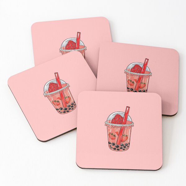 Item preview, Cute Strawberry Bubble Tea  designed and sold by canvadreamer444.