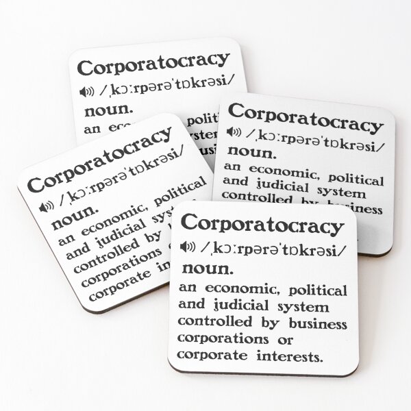Item preview, The Definition of Corporatocracy designed and sold by Unhinged Heather.
