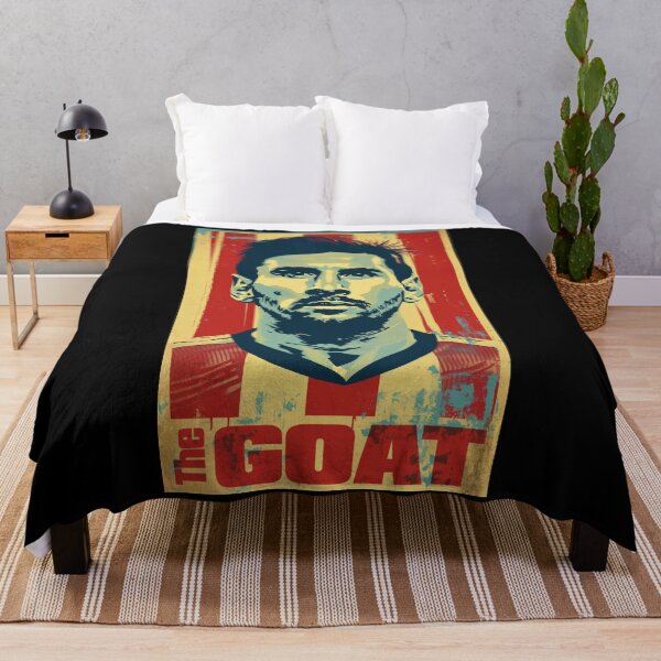 Item preview, Messi The GOAT Graphic poster design designed and sold by blackdogshop.
