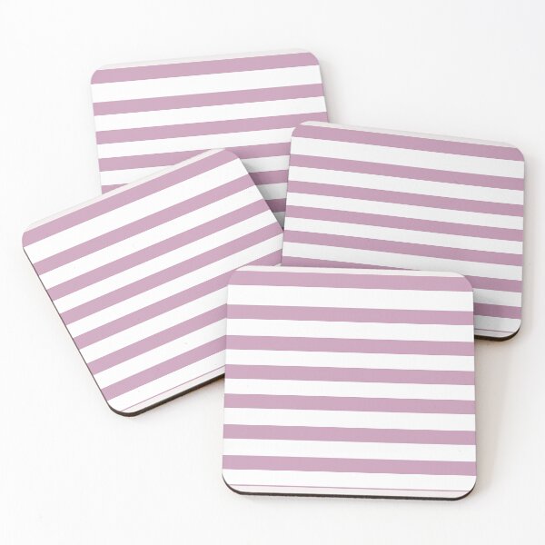 Item preview, Horizontal wide and thick stripe fashion pink and white colors designed and sold by Carlos Gudino.