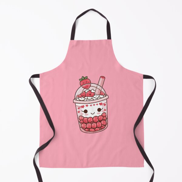 Item preview, Cute Strawberry Bubble Tea Kawaii designed and sold by canvadreamer444.