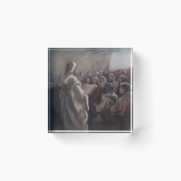 Item preview, Jesus Reading from the Scroll designed and sold by LivingArtClips.