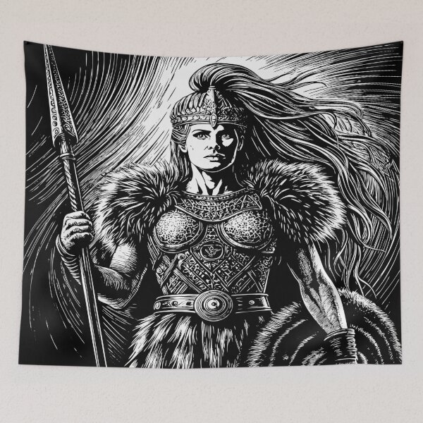 Item preview, Shield Maiden: The Fierce Protector designed and sold by AgarutanPrint.