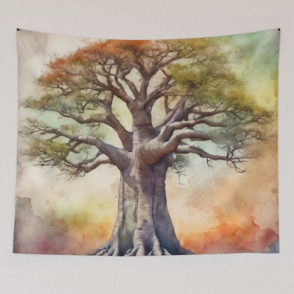 Item preview, Baobab 3 ,original art, watercolor designed and sold by TrendyGenZArt.