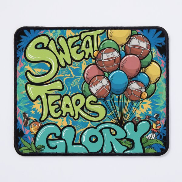 Item preview, Olympic Sweat Tears Glory Graffiti T-shirt | Urban Typography Tee designed and sold by Dirty-Designs.