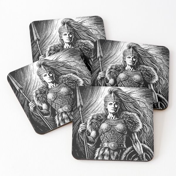 Item preview, Shield Maiden: The Fierce Protector designed and sold by AgarutanPrint.