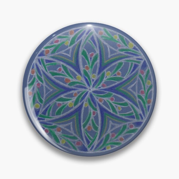 Item preview, Flower of Life Mandalas: 280 - Confetti Floral in Blue and Green designed and sold by SonoSonoStudio.