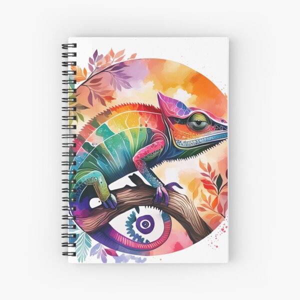 Item preview, Multicolored chameleon on its branch designed and sold by Shop-Oceania.
