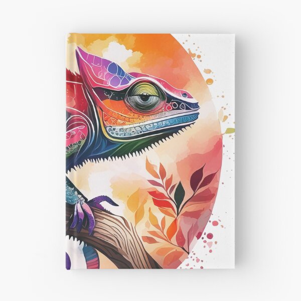 Item preview, Multicolored chameleon on its branch designed and sold by Shop-Oceania.