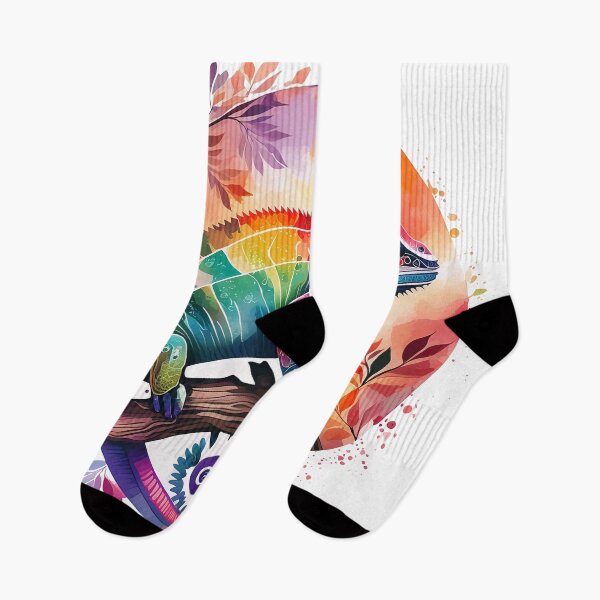 Item preview, Multicolored chameleon on its branch designed and sold by Shop-Oceania.