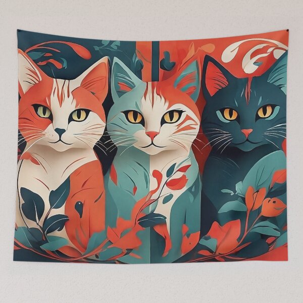 Item preview, Feline Brush Strokes designed and sold by Designial.