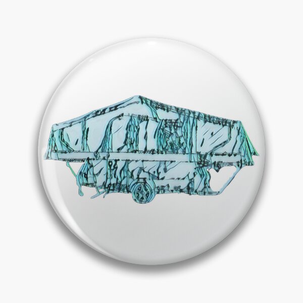 Item preview, Bluey Green Folding Caravan designed and sold by BeccaAelishe.