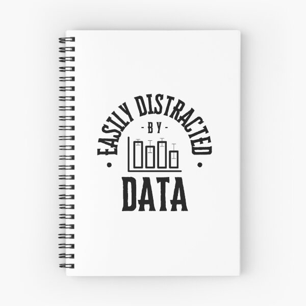 Item preview, Easily Distracted By Data - Funny Data Scientist | Funny Data Analyst | Data Lover | Statistics Humor | Data Ninja designed and sold by jadedscientist.