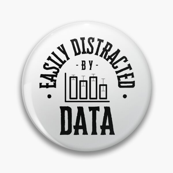 Item preview, Easily Distracted By Data - Funny Data Scientist | Funny Data Analyst | Data Lover | Statistics Humor | Data Ninja designed and sold by jadedscientist.