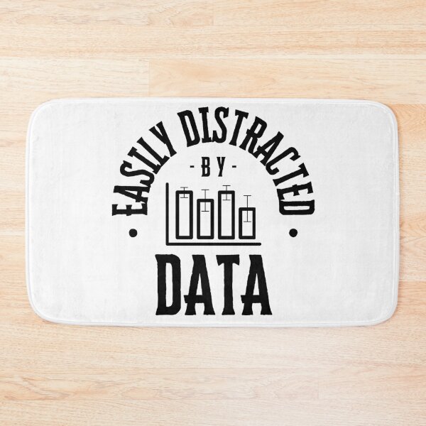 Item preview, Easily Distracted By Data - Funny Data Scientist | Funny Data Analyst | Data Lover | Statistics Humor | Data Ninja designed and sold by jadedscientist.