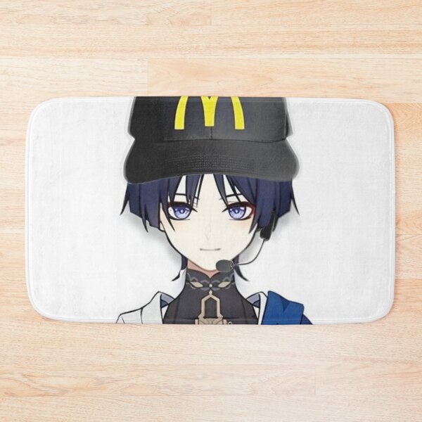 Item preview, genshin impact wanderer shower curtain sticker tapestry designed and sold by sersidom.