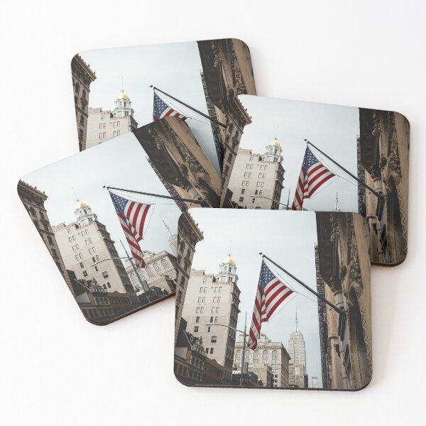 Item preview, Empire State & USA Flag designed and sold by LaconStudios.