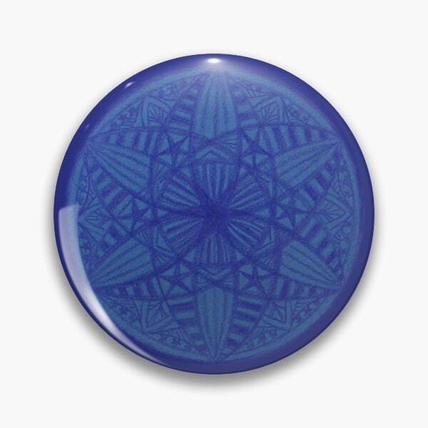 Item preview, Flower of Life Mandalas: 69 - Cobalt Blue Stars and Stripes designed and sold by SonoSonoStudio.