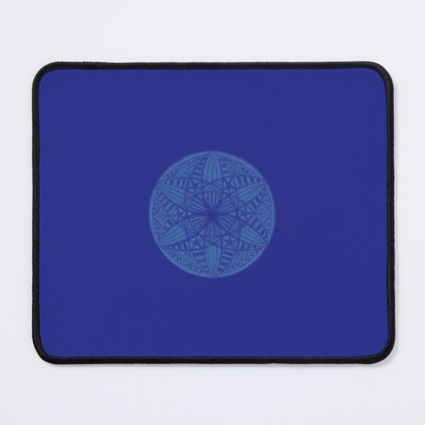 Item preview, Flower of Life Mandalas: 69 - Cobalt Blue Stars and Stripes designed and sold by SonoSonoStudio.