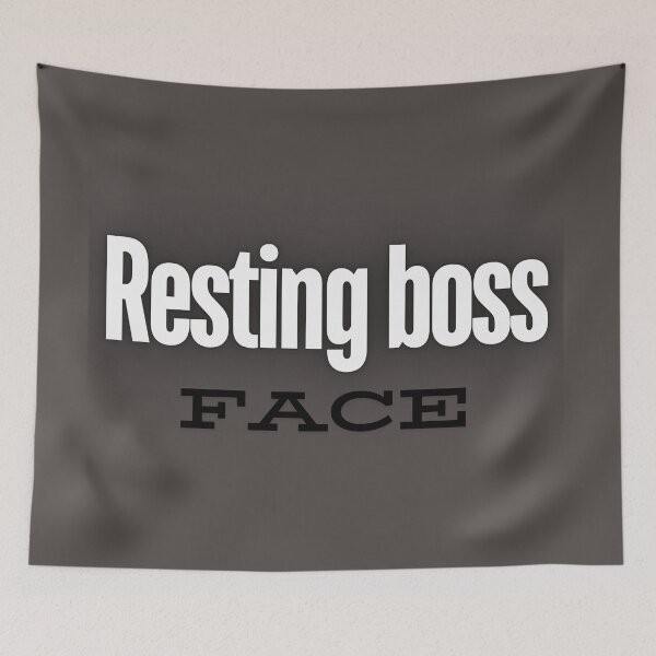 Item preview, Resting Boss Face Premium T-Shirt designed and sold by onesarcastic.
