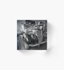 Old car. Black and white photo. Nikon D610 Acrylic Block