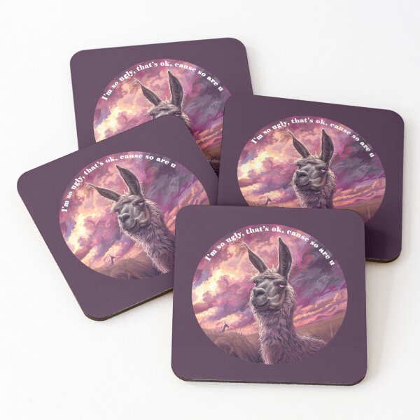 Item preview, I'm so ugly quote & sarcastic llama designed and sold by Jane-Zay.