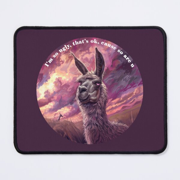 Item preview, I'm so ugly quote & sarcastic llama designed and sold by Jane-Zay.