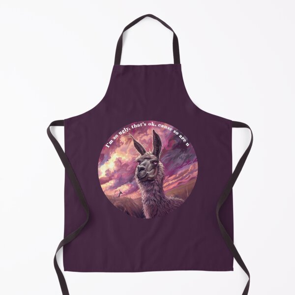 Item preview, I'm so ugly quote & sarcastic llama designed and sold by Jane-Zay.