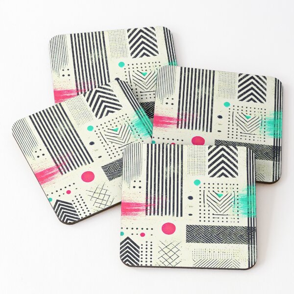 Item preview, Abstract Minimalist Pattern with Colorful Accents designed and sold by Marinaso.