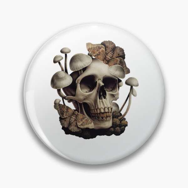 Item preview, Estilo psicodélico de calavera y setas designed and sold by TechnoWear.