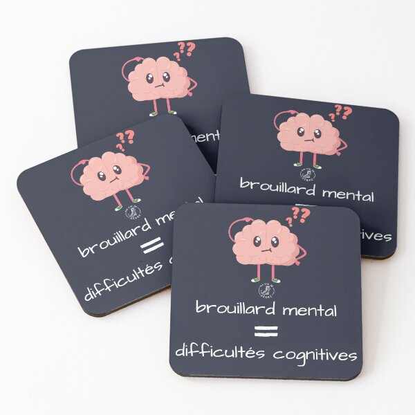 Item preview, Mental fog = cognitive difficulties — white designed and sold by maviedezebre.