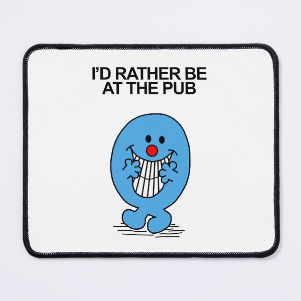Item preview, Mr Men Id rather be at the pub designed and sold by Scat the cat.