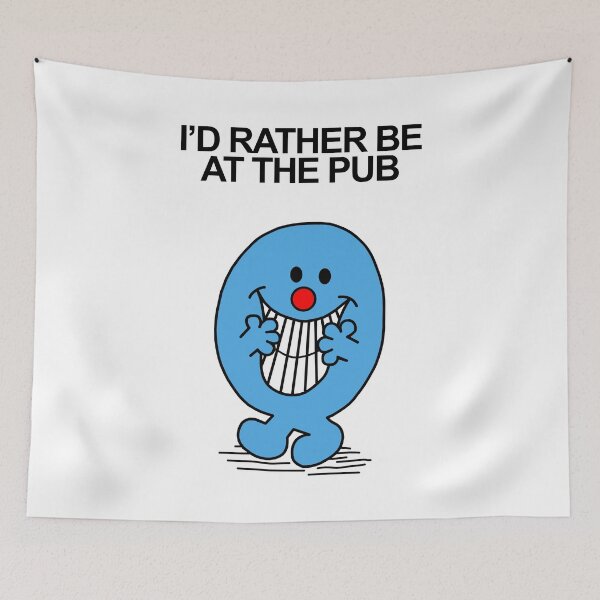 Item preview, Mr Men Id rather be at the pub designed and sold by Scat the cat.