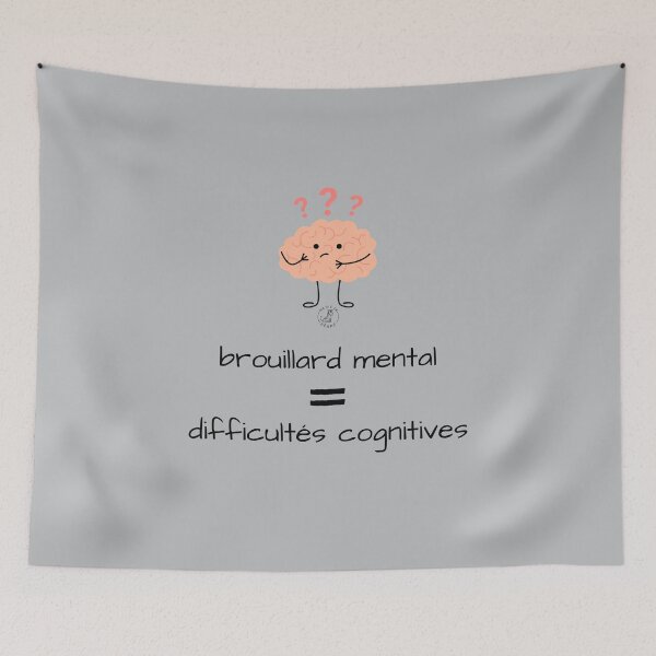 Item preview, Mental fog = cognitive difficulties designed and sold by maviedezebre.