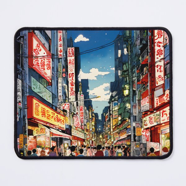 Item preview, Tokyo Vibrant Night Market designed and sold by ArtsyWishesShop.