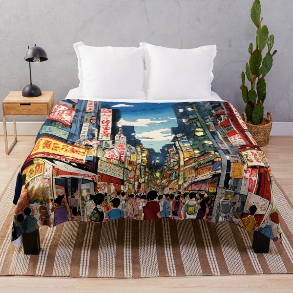 Item preview, Tokyo Vibrant Night Market designed and sold by ArtsyWishesShop.